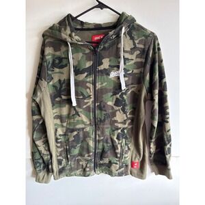 Ghost Sportiqe‎ Camo Camouflage Full Zip Hoodie Sweatshirt Mens